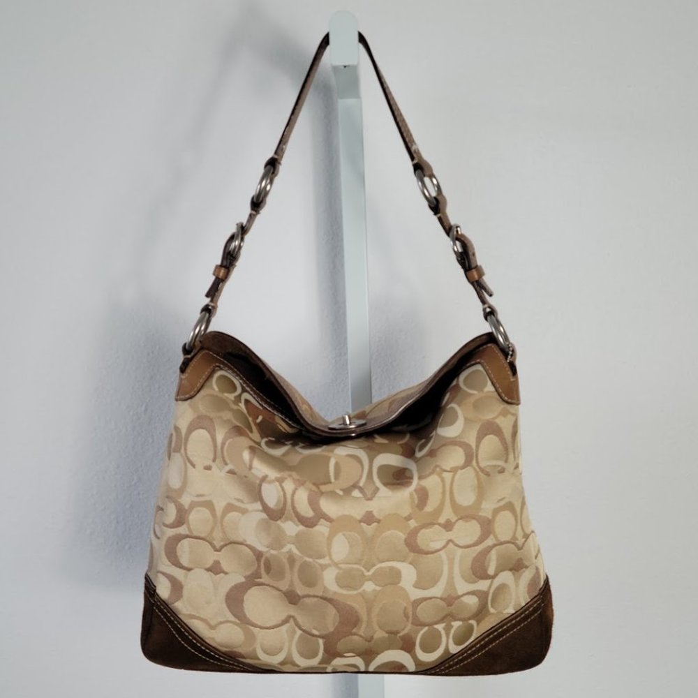 COACH chelsea hobo bag D06J-10143 brown - Picture 2 of 10